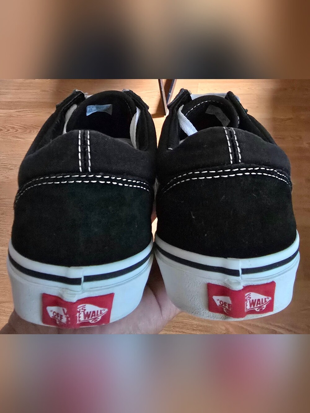 Sz 7.0 Men's/8.5 Women's VANS OLD SKOOL 'Black/White' Suede/Canvas Casual Shoes - Picture 5 of 8